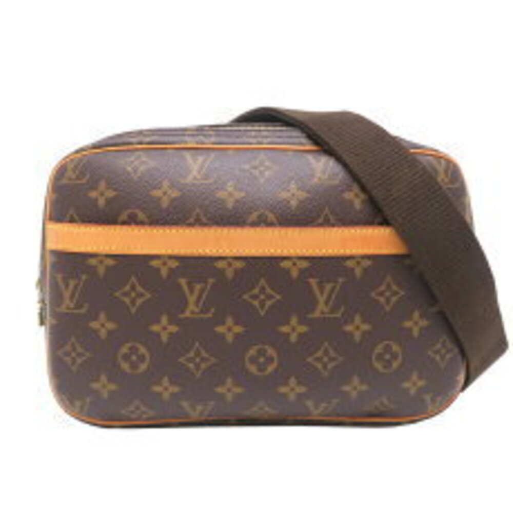Louis Vuitton Reporter Shoulder Bag Monogram Brown